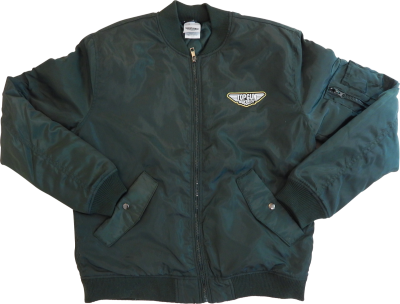 military green Top Gun custom bomber jacket