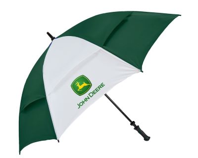 green and white golf umbrella