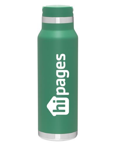 green insulated water bottle