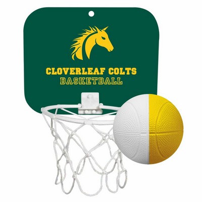 custom mini basketball hoop and ball