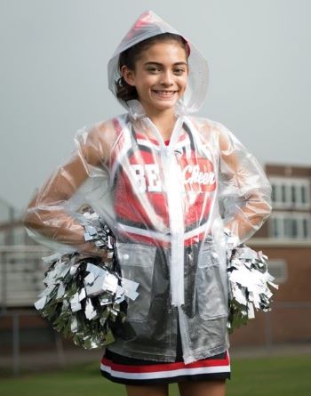 clear plastic rain jacket with hood