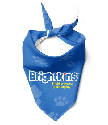 dog bandana custom printed with full-color logo