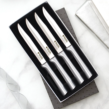 custom-branded Four Utility Steak Knives Gift Set in a gift box