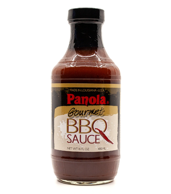 bottle of Gourmet BBQ Sauce with custom label
