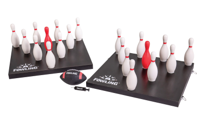 fowling ball and pins set (football+ bowling)
