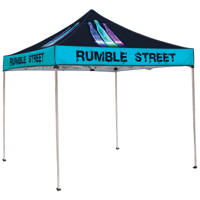 square canopy tent with custom imprint