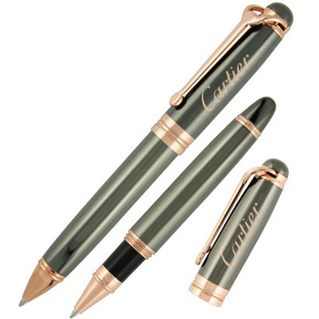 fancy engraved metal pens with caps - Crown Collection Executive Pen Set