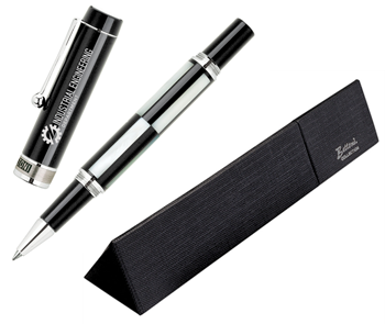 fancy metal pen with screw-on cap and gift box - Provano Bettoni Rollerball Pen