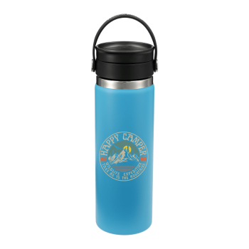 turquoise Hydro Flask water bottle with custom logo