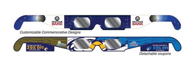 custom printed solar eclipse glasses for safe viewing
