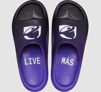 Taco Bell branded slide sandals