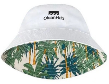 reversible cotton bucket hat with logo and custom imprint
