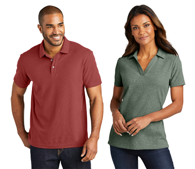 Cotton Blend Pique Polo made from 60% recycled cotton/40% rPET