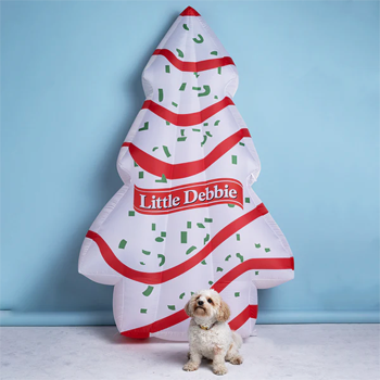 Little Debbie 7-foot inflatable iced Christmas tree snack cake