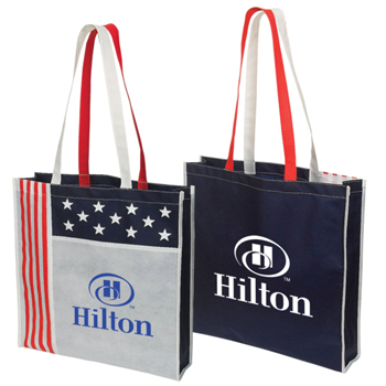 stars & stripes tote bags with custom logo