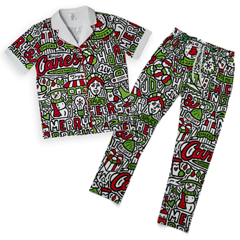 Raising Cane's holiday pajamas - 2023 holiday merch