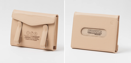 Chipotle custom car napkin holder - 2023 holiday merch