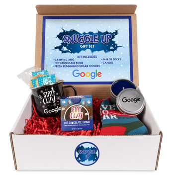NC Custom - Snug & Warm branded gift set with socks, cocoa, mug and more