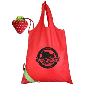 morph sac grocery tote - red strawberry