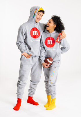 M&M's Champion Comfort Collection matching hoodies and sweatpants