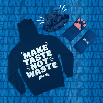 Hellmann's Mayo Make Taste Not Waste Super Bowl Swag - blue hoodie, bucket hat, oven mitts