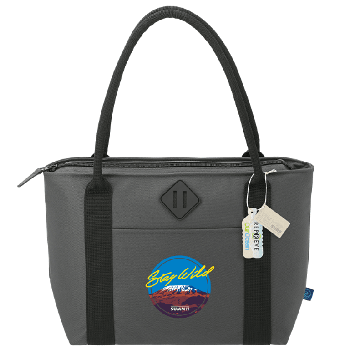 12-can insulated cooler tote made with Repreve recycled polyester